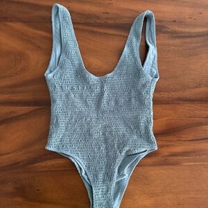 Bikini Hut Baby Blue One Piece Swimsuit